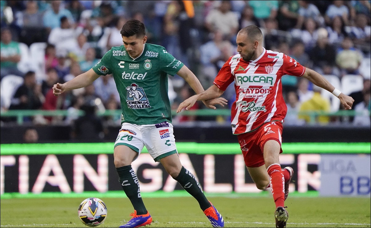 León y Necaxa empatan en el último partido de la Liga MX antes de la Leagues Cup