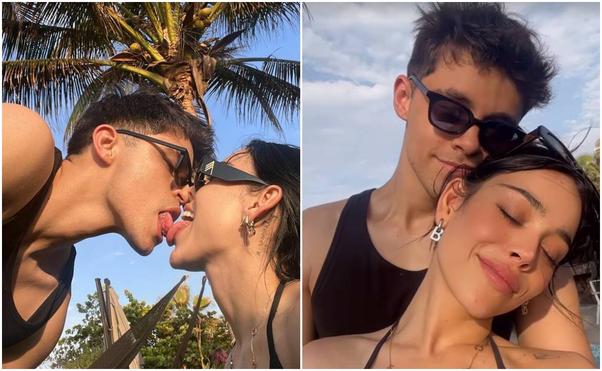 FOTOS: Danna Paola celebra entre bikini y besos de su novio Alex Hoyer sus  28 años