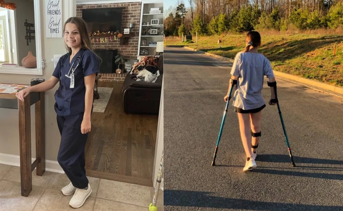 Padres graban duro proceso de su hija para volver a caminar tras sufrir derrame cerebral