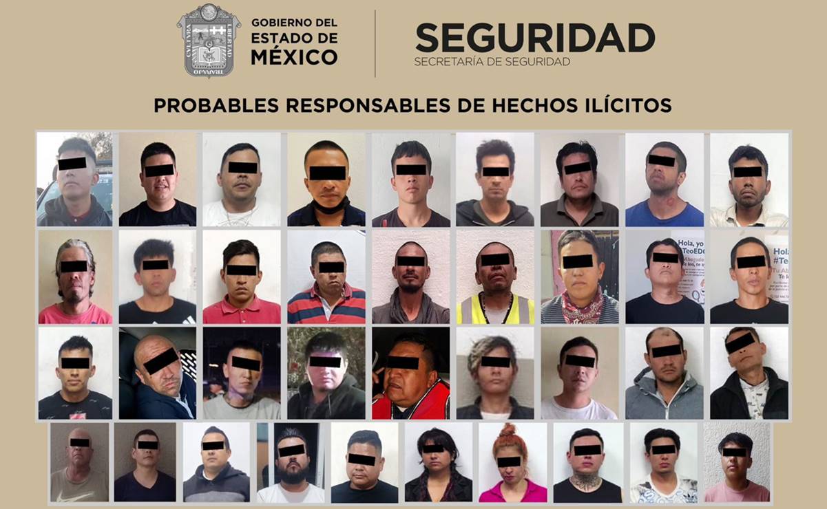 Operativo Interinstitucional deja 38 personas detenidas, entre ellas un menor de edad