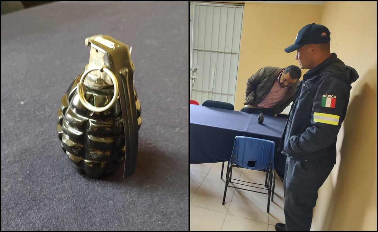 ¡Era un juguete! Intensa movilización por granada falsa en secundaria de Almoloya de Juárez, Edomex