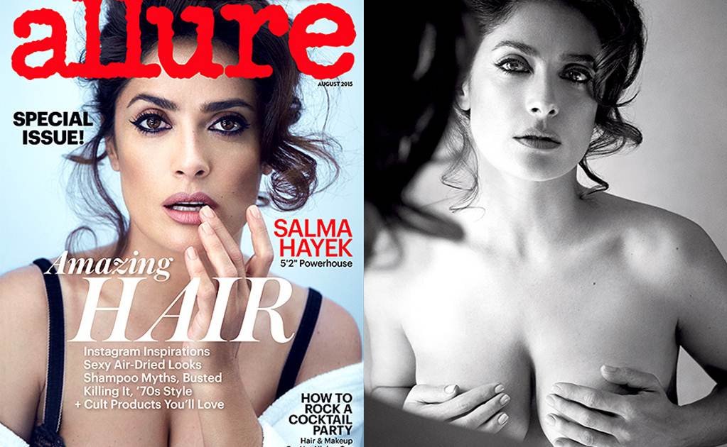 Salma posa topless en revista