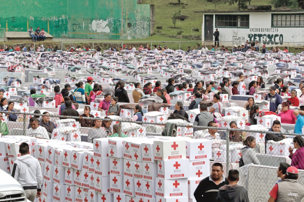 Cruz Roja lleva ayuda humanitaria a Ecatzingo y Atlautla a un año del 19-S