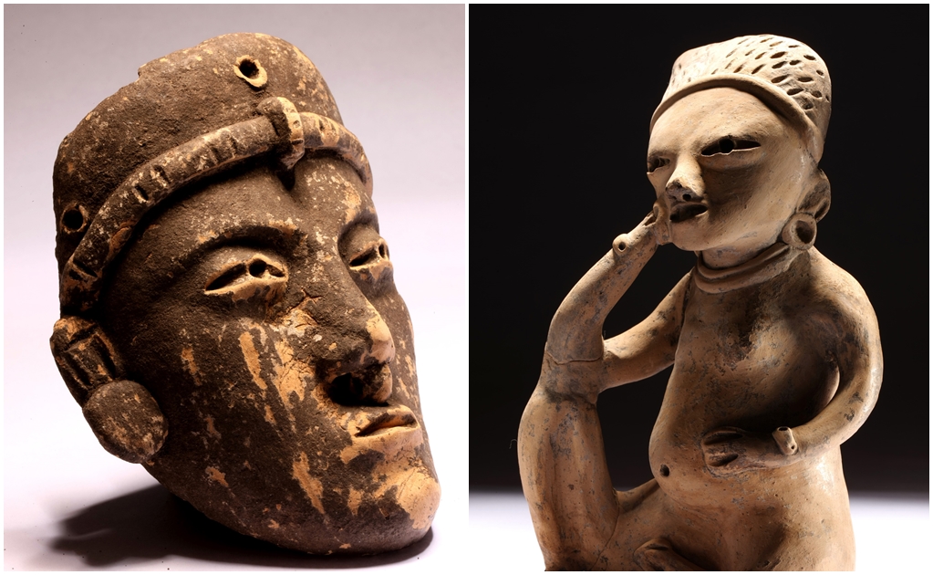 Exhiben piezas prehispánicas de primera aldea de la huasteca