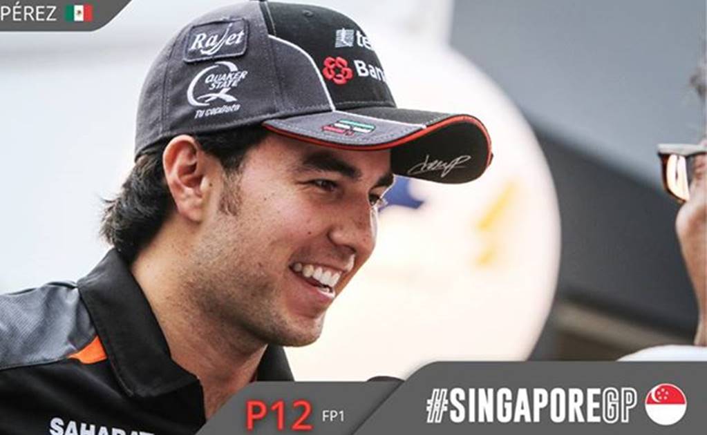 "Checo", discreto en pruebas de Singapur; Rosberg, el más rápido 