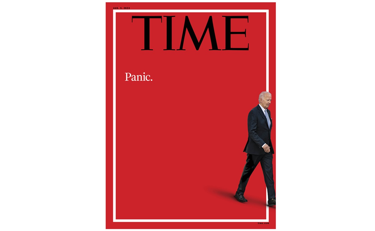 "Pánico": la portada de la revista Time tras la participación de Biden en el debate presidencial 