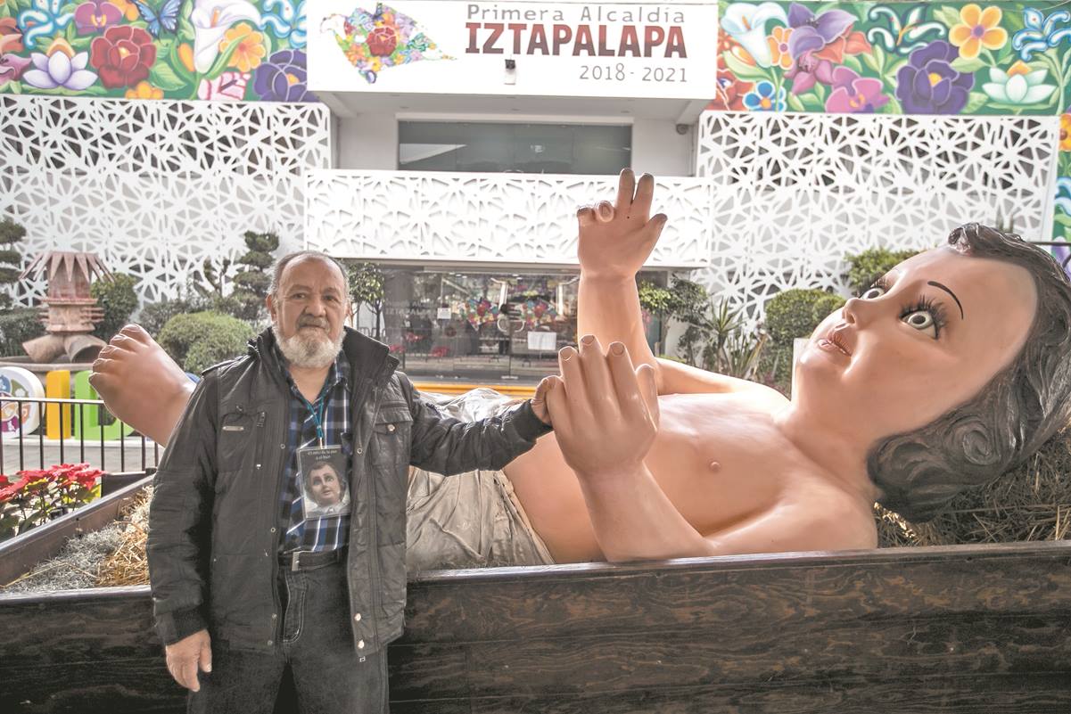 Iztapalapa tiene a su propio Niño Dios de 4 metros