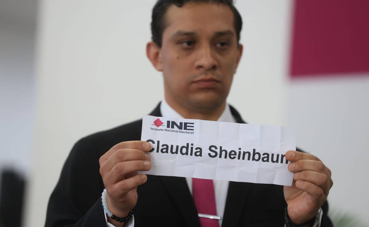 Sheinbaum será la primera en hablar; INE sortea orden de participación en primer debate presidencial