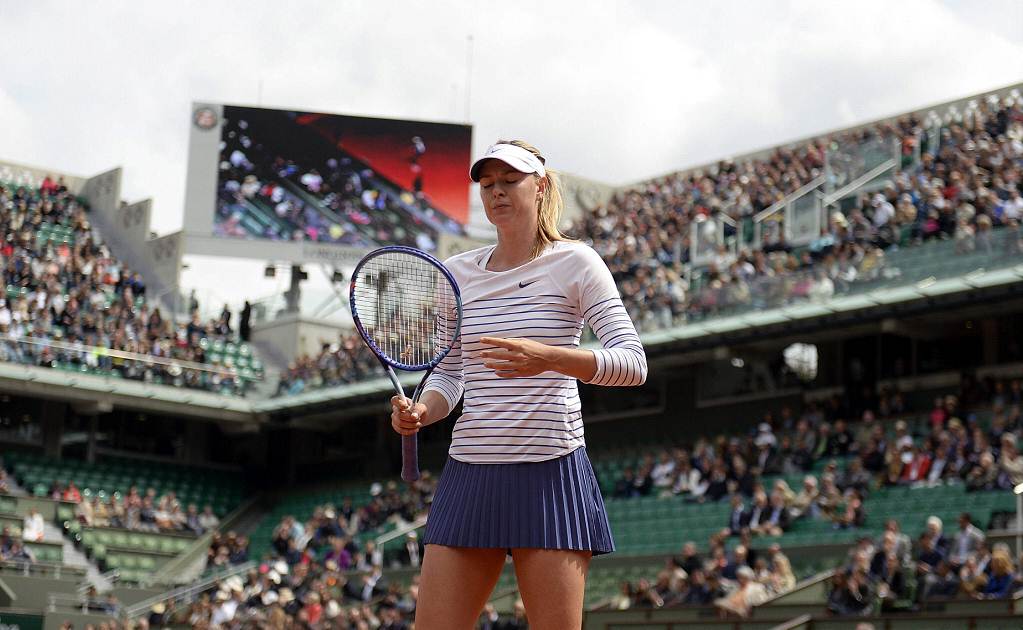 Sharapova, eliminada de Roland Garros