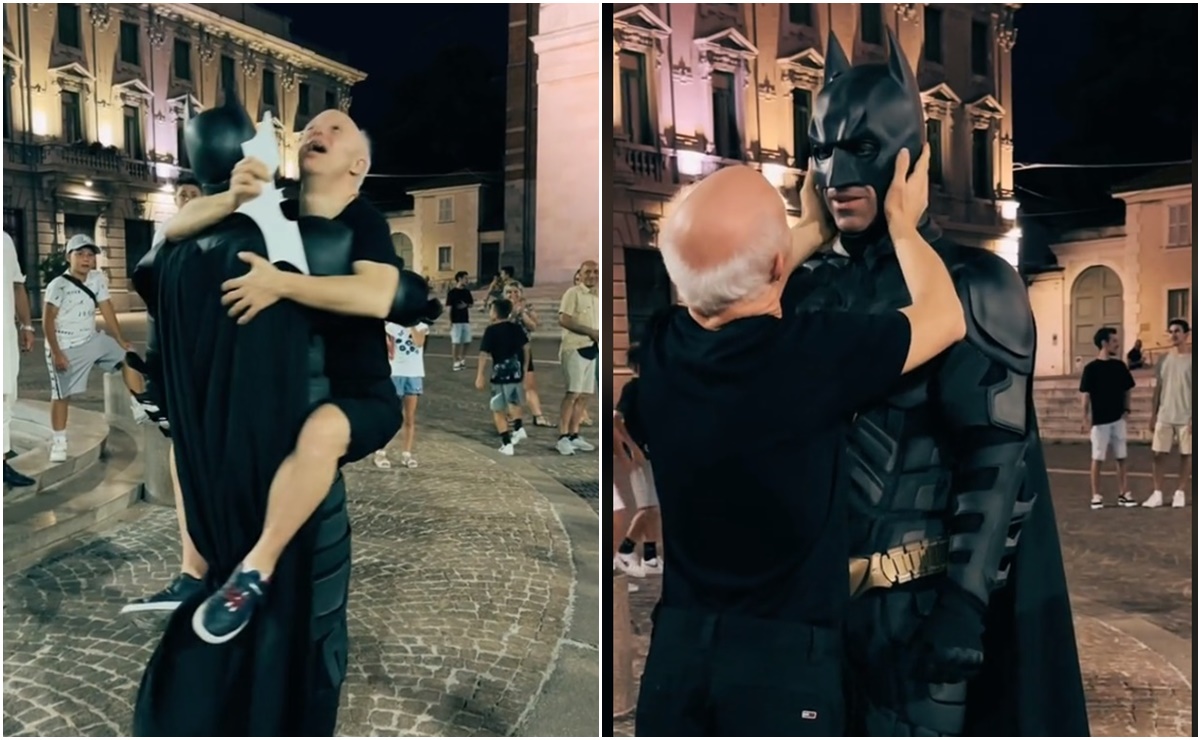 La reacción de este hombre con síndrome de Down al ver a "Batman" conmueve en Internet 