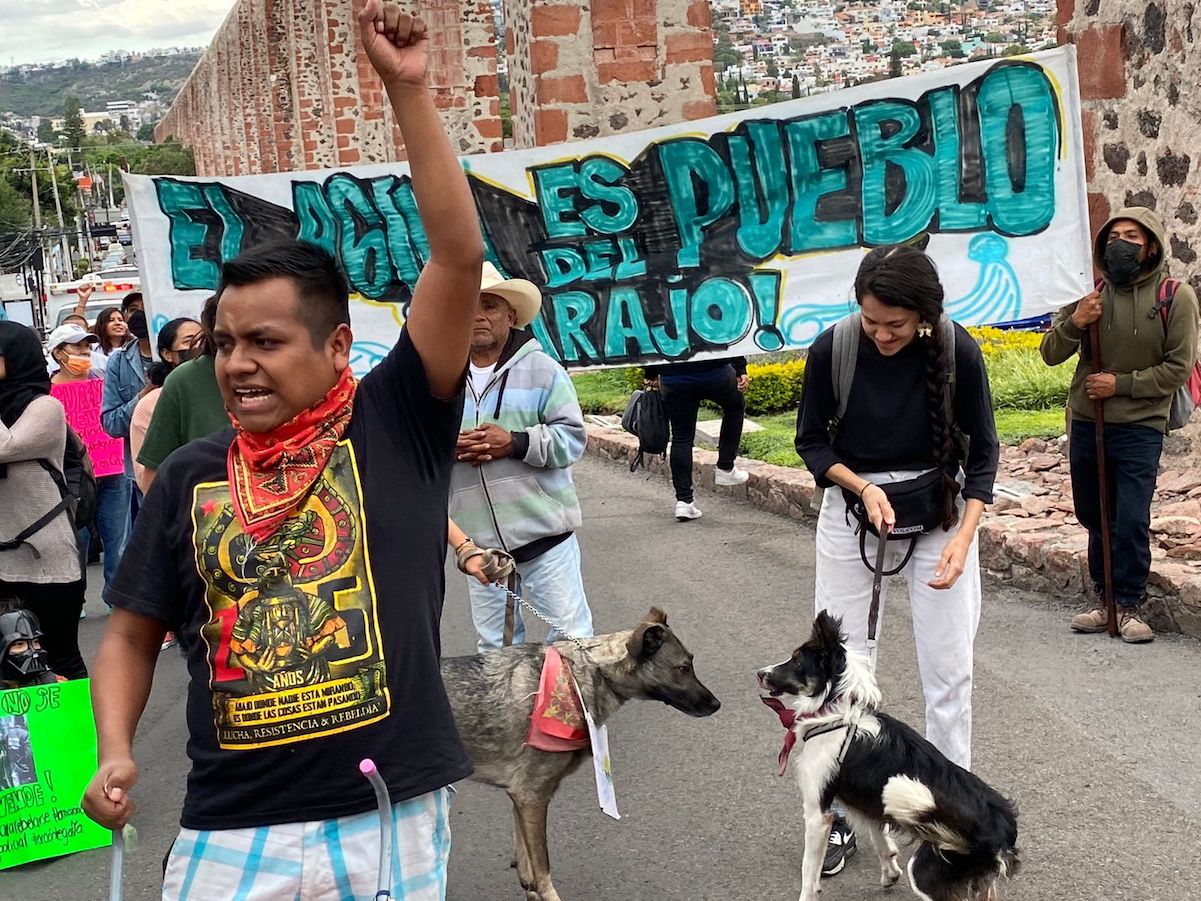 Vuelven las protestas en contra de la privatización del agua en Querétaro 