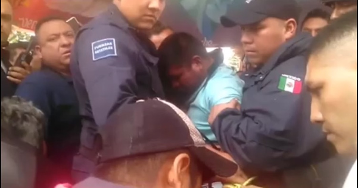 Rescatan a sujeto de linchamiento en Hidalgo
