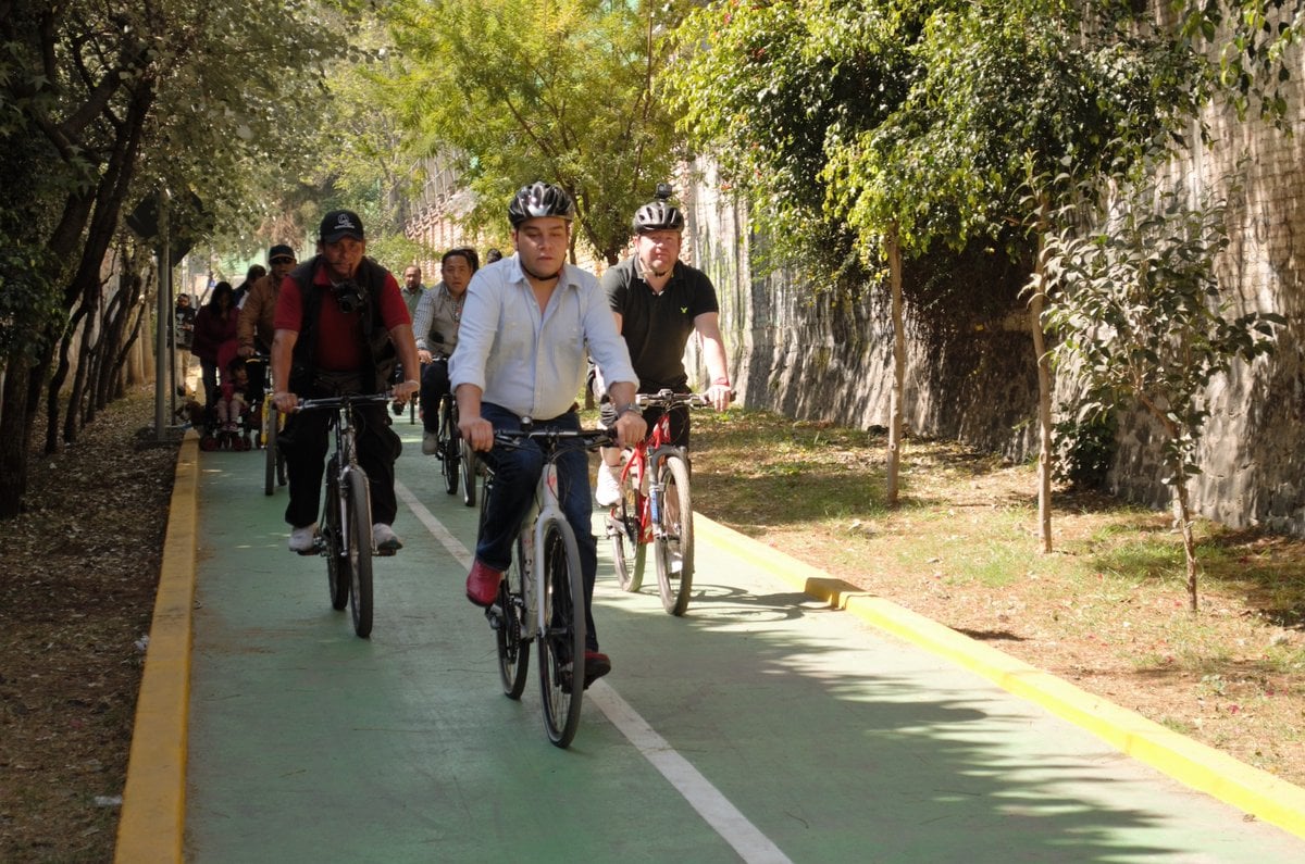 Entregan segunda etapa de ciclovía en la Magdalena Contreras