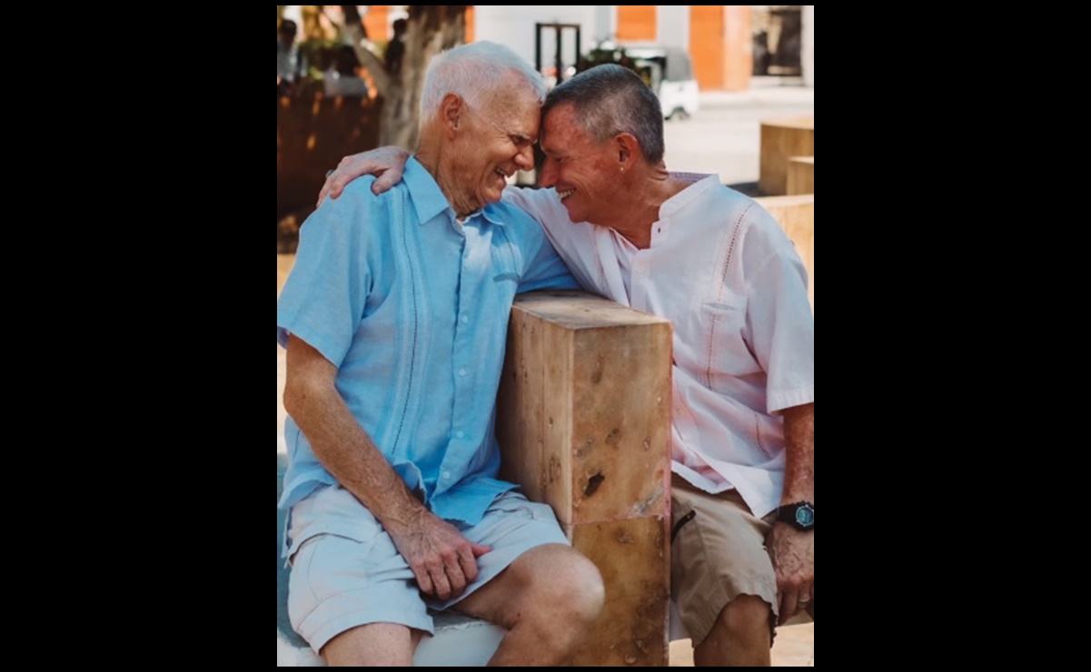 Pareja de abuelitos gay se vuelve viral en Yucatán