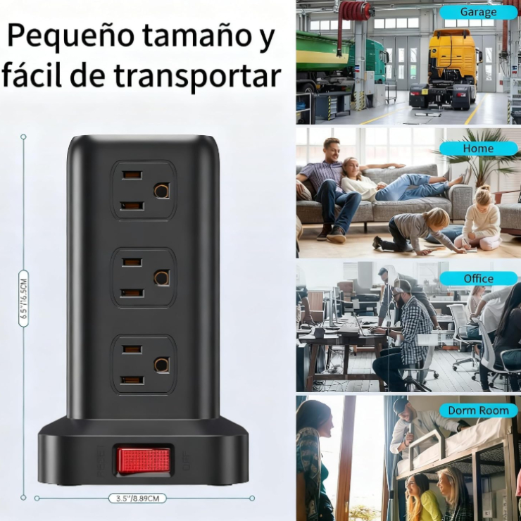 Puertos USB y USB C de carga rápida SMALLRT