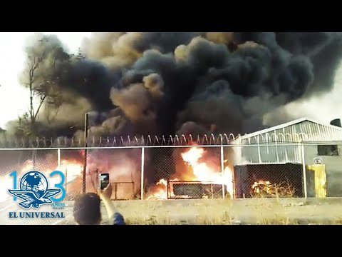 Reportan incendio en bodega de Río de los Remedios