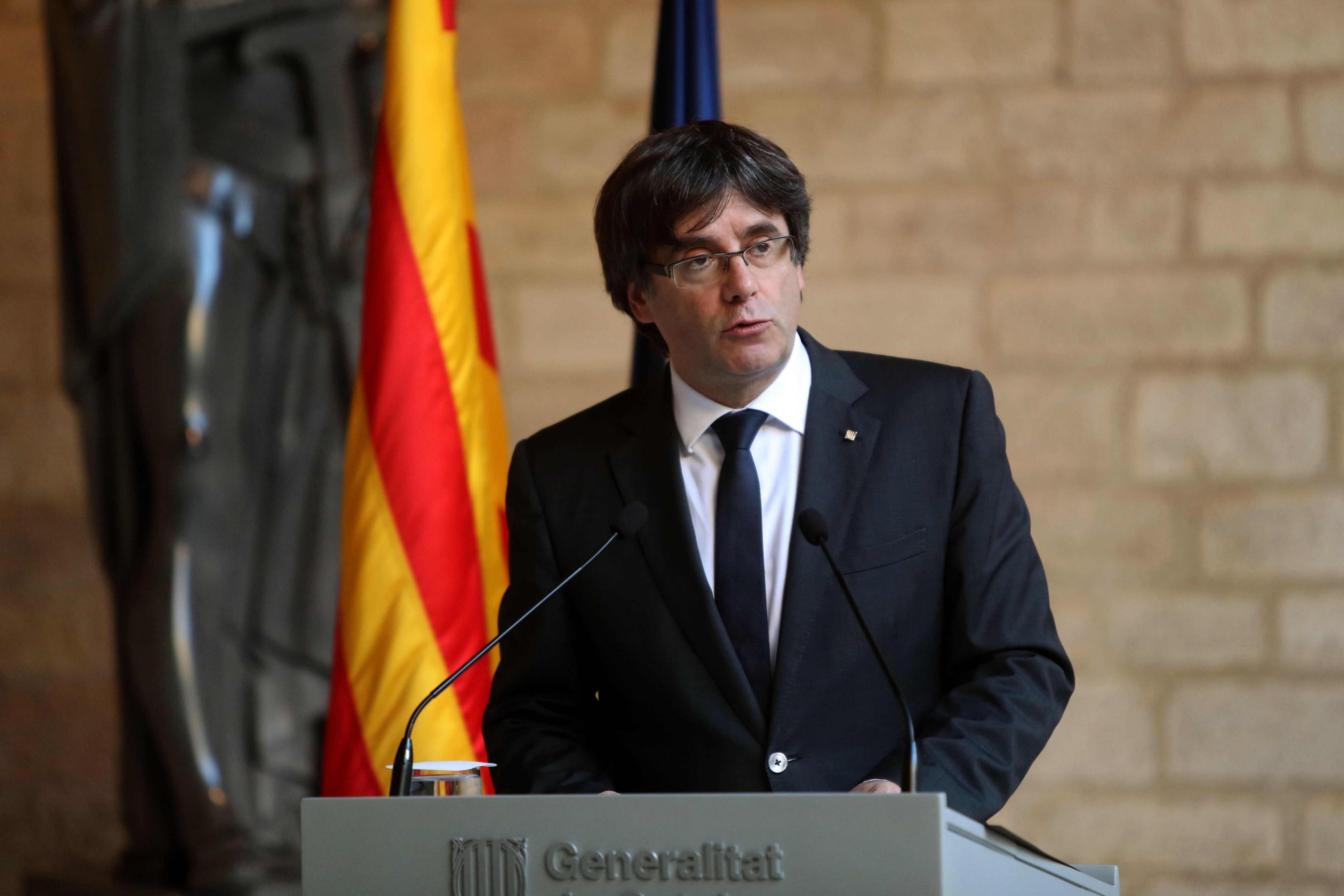 Puigdemont descarta convocar elecciones adelantadas en Cataluña