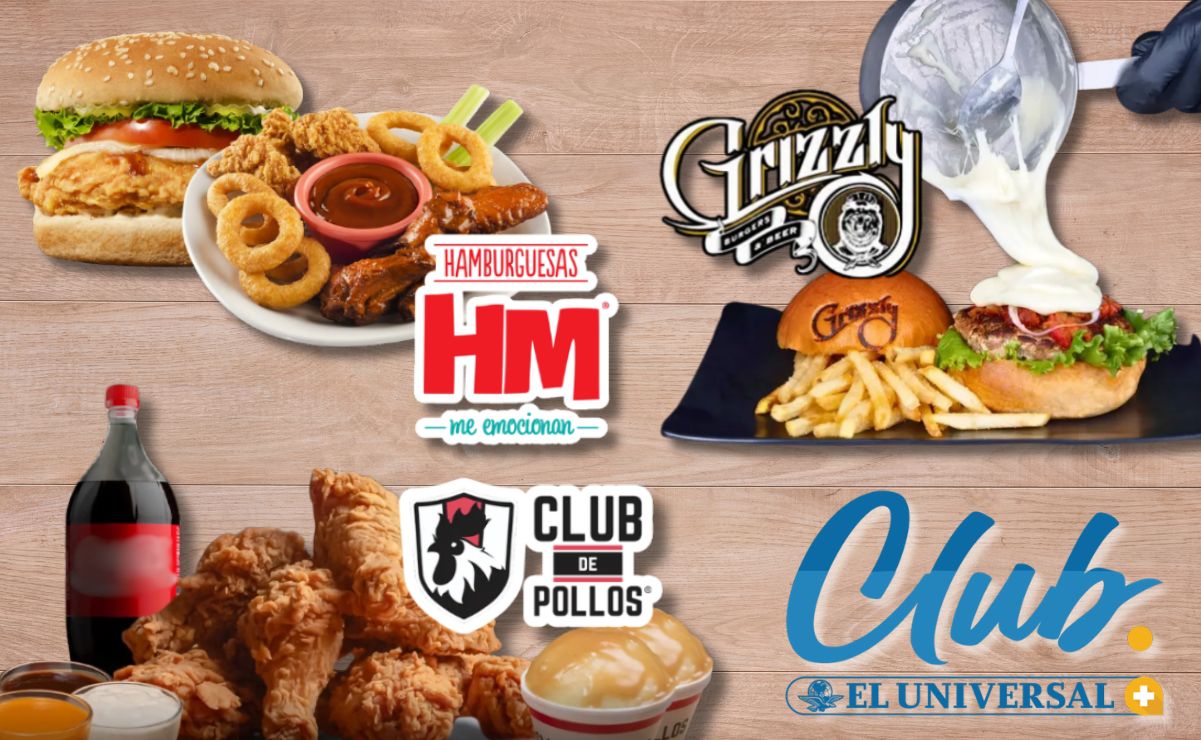 Con Club EL UNIVERSAL obtén descuentos exclusivos en Grizzly Burgers & Beer, Club de Pollos y Hamburguesas HM.   |  Imagen: espcial.