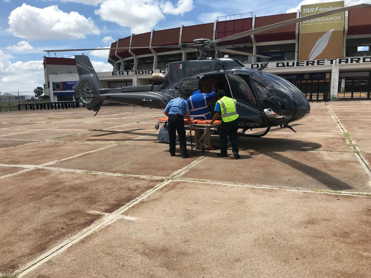 Ambulancia aérea llega a 100 traslados 