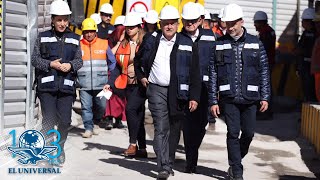 AMLO recorre obras de la línea 12 del metro