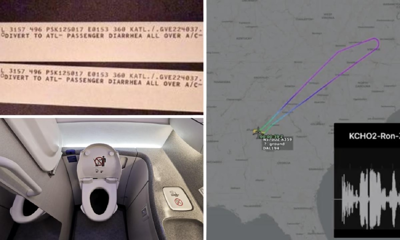 VIDEO. Diarrea explosiva por todo el avión y vómito: dos vuelos de pesadilla