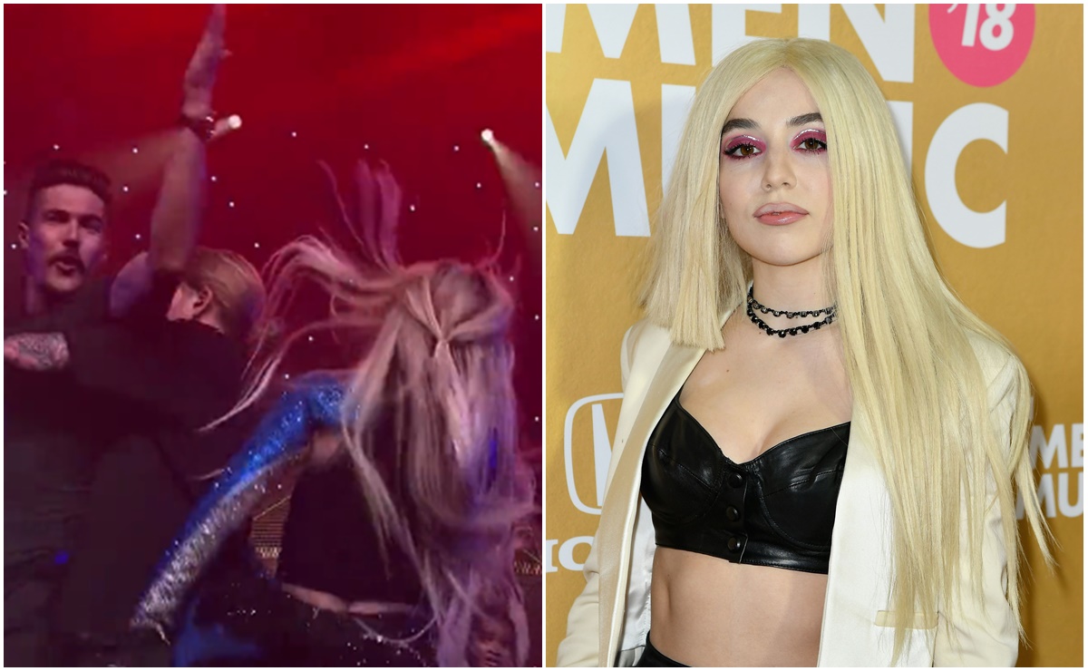 Video. Tras agresión a Bebe Rexha, hombre abofetea a Ava Max en pleno concierto