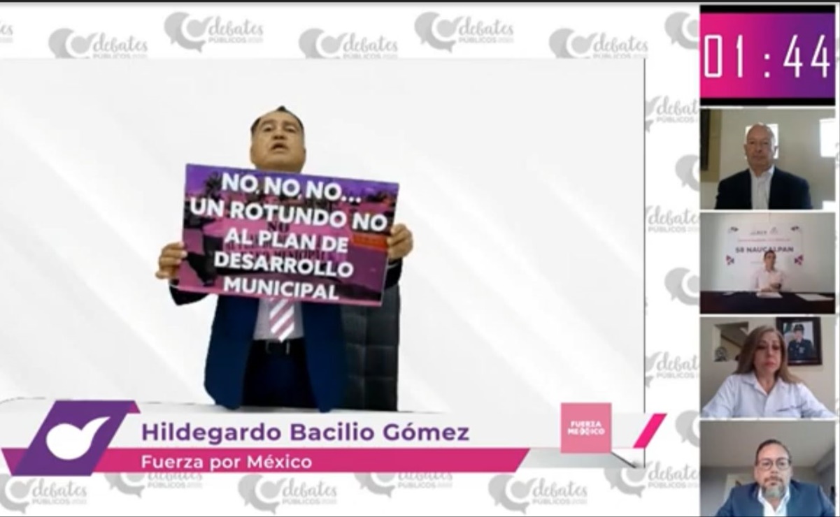 Sin candidatas de Morena ni del PAN-PRI-PRD, realizan debate por Naucalpan