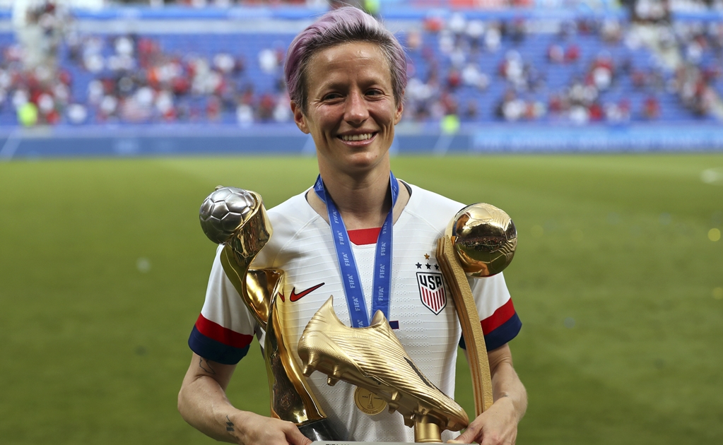 Megan Rapinoe, la mejor futbolista del Mundial Femenil