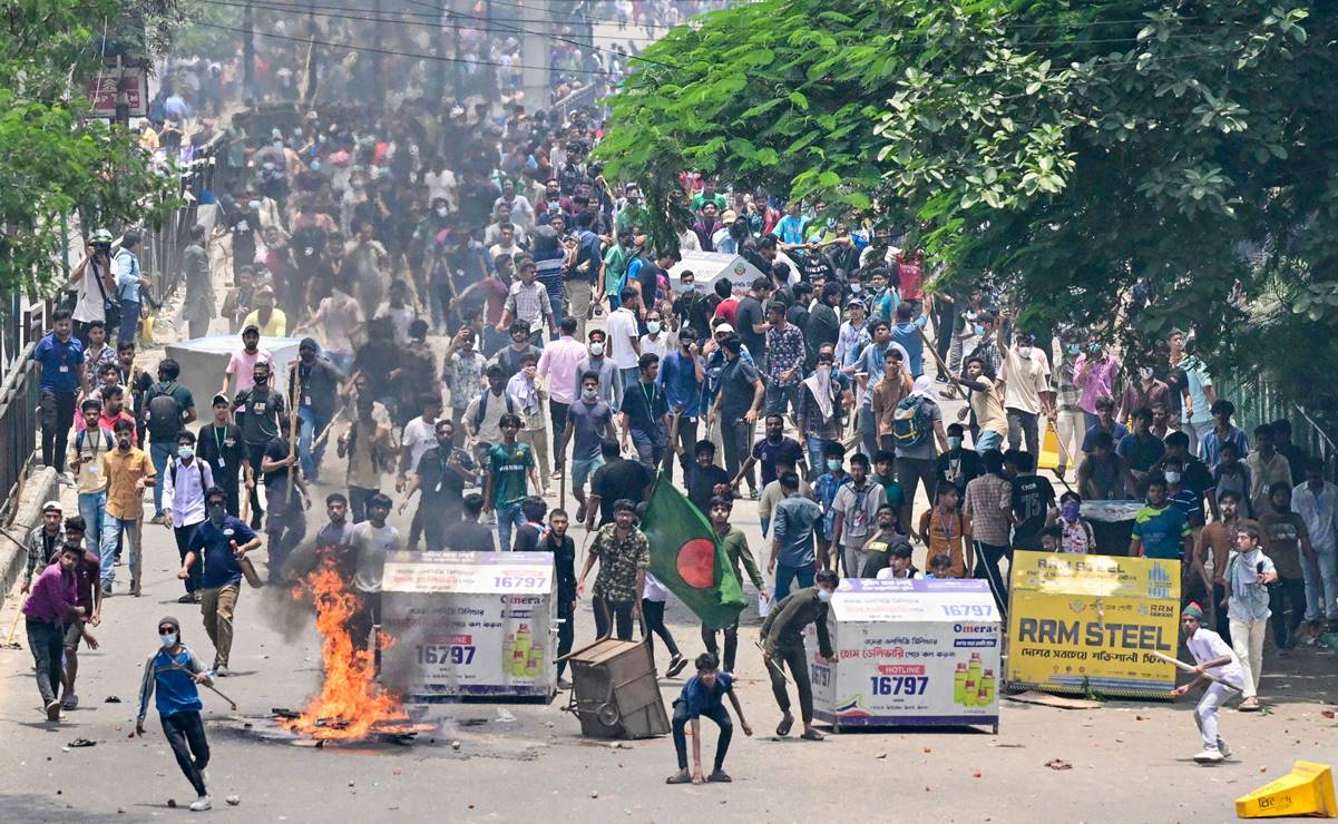 Cortan internet y telefonía móvil en Bangladesh ante violentas protestas