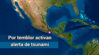 Emiten alerta de tsunami para las costas de México y Centroamérica tras sismo en Oaxaca