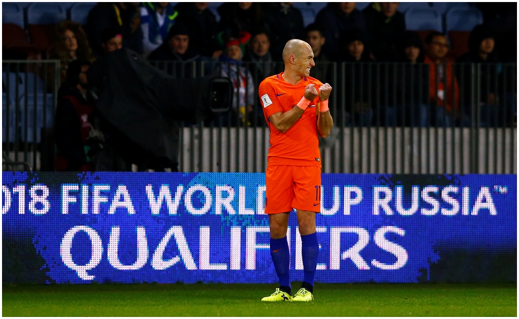 Arjen Robben ve imposible calificación de Holanda a Rusia 2018