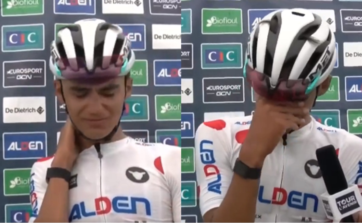 VIDEO: El mexicano Isaac del Toro llora y se queda sin palabras tras ganar el Tour de Francia Sub-23