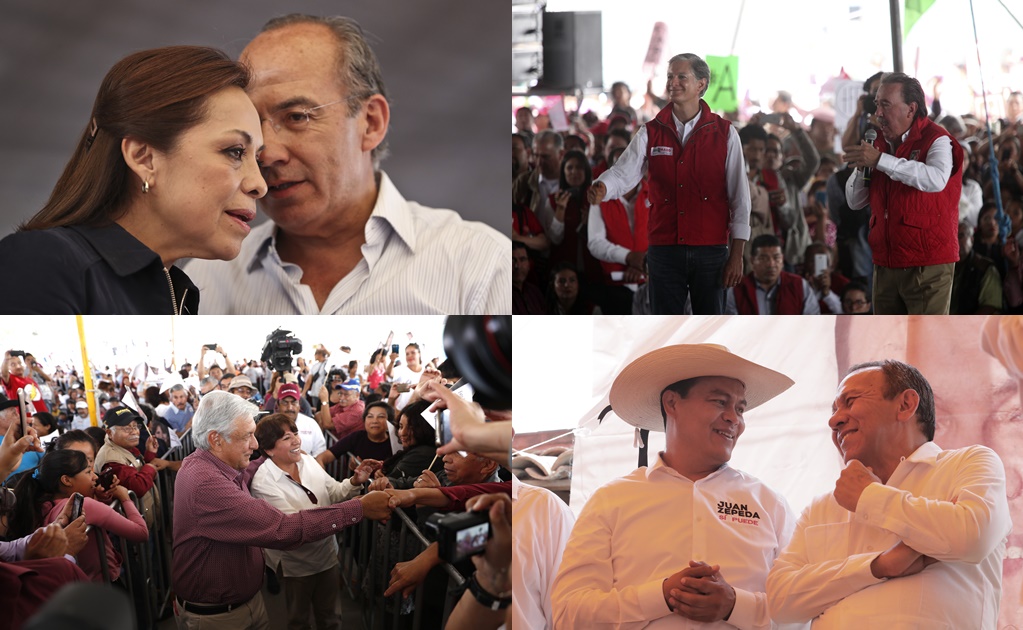 Políticos respaldan a los candidatos al Edomex