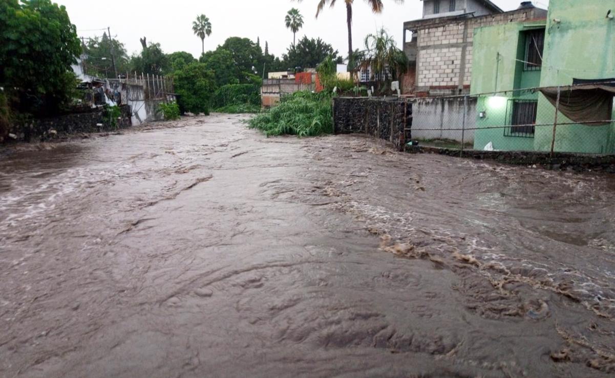 Lluvias dejan daños en viviendas de tres municipios de Morelos 