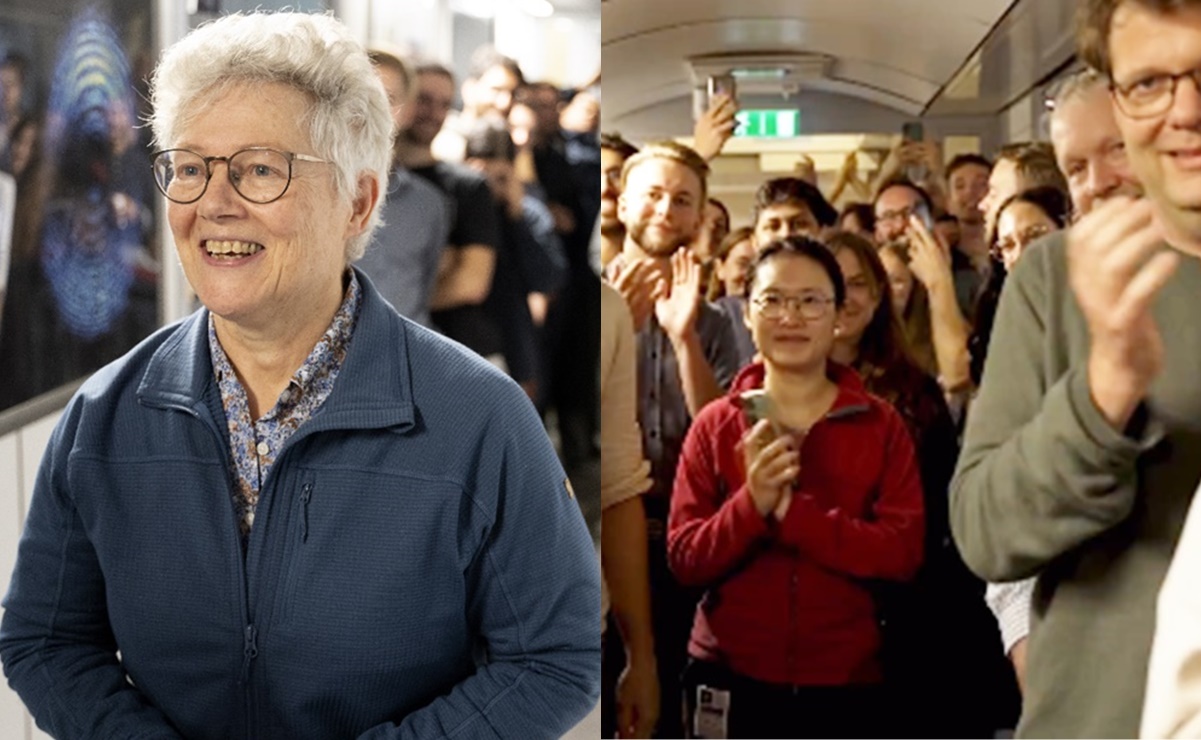 Anne L´Huillier, ovacionada por estudiantes y colegas tras ser reconocida con el Nobel de Física 