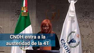 Anuncia Rosario Piedra medidas de austeridad para la CNDH