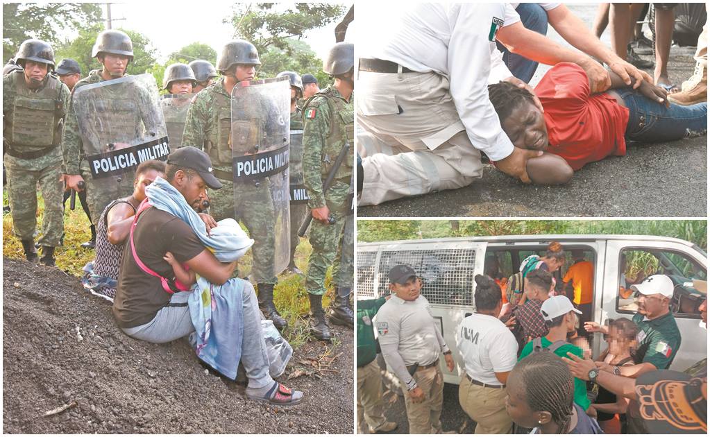 Guardia Nacional disuelve caravana de migrantes