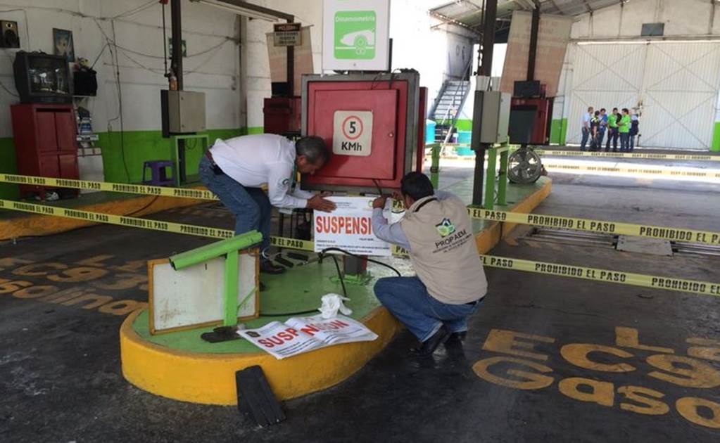 Clausuran 20 verificentros en Edomex