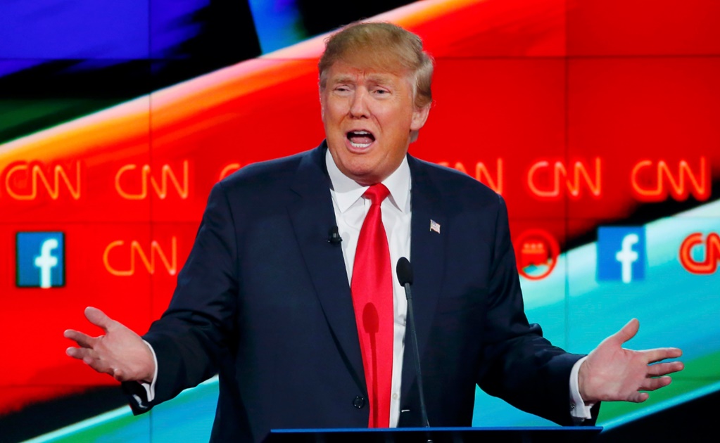 Critica Trump preguntas de CNN durante debate
