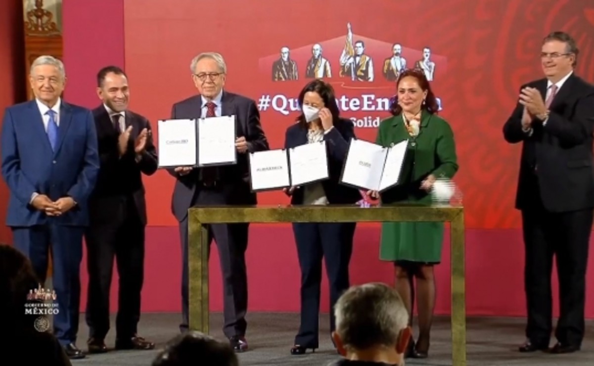 México firma acuerdos de compra de vacuna contra Covid-19 con AstraZeneca, Pfizer y CanSino