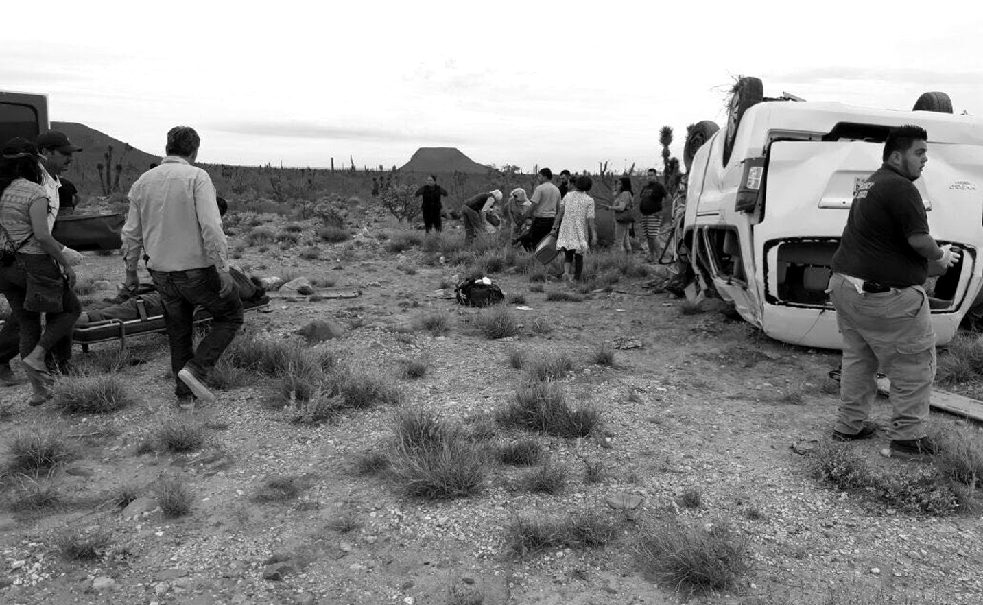 Accidente de caravana de Marichuy una persona muerta y 11 heridos