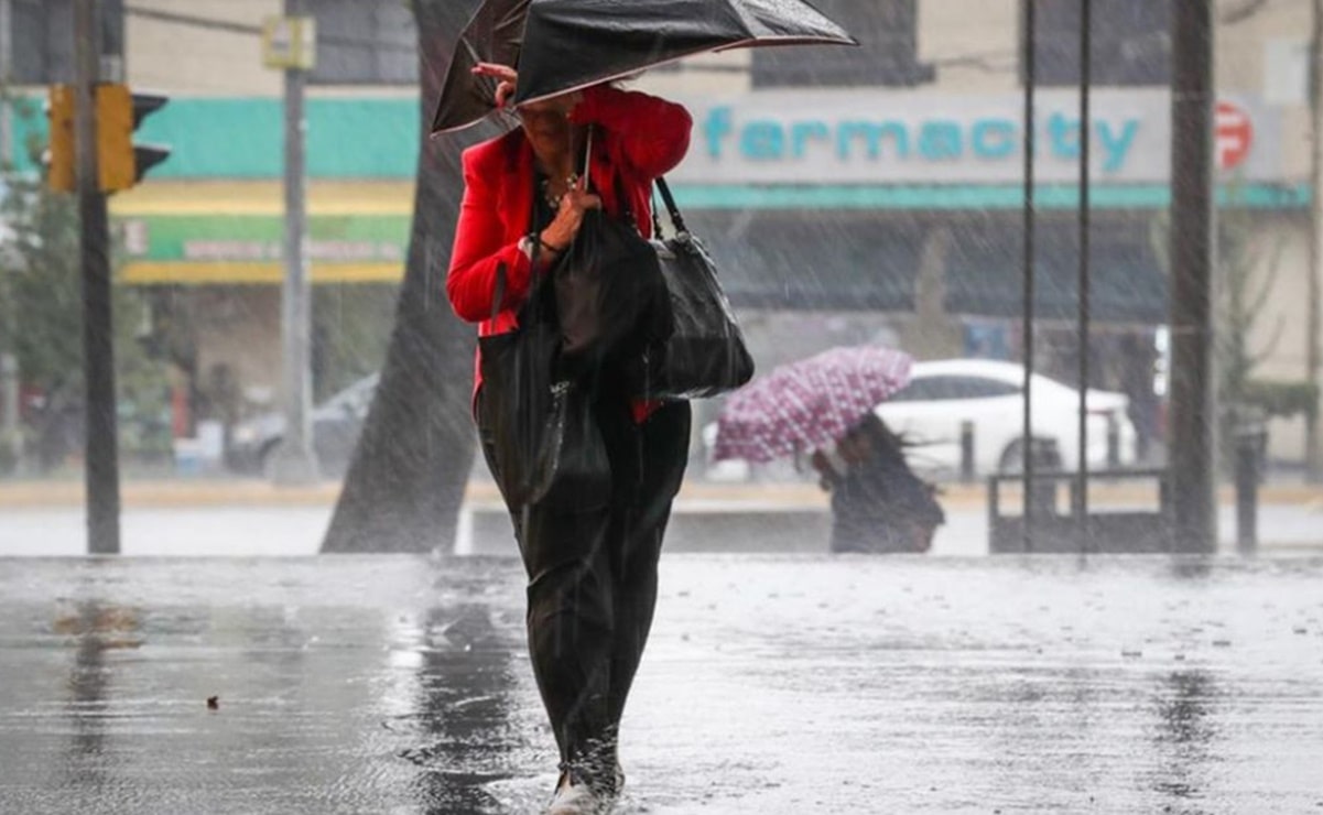 ¡Saca tu paraguas! Prevén lluvias de intensas a fuertes en más de la mitad del país
