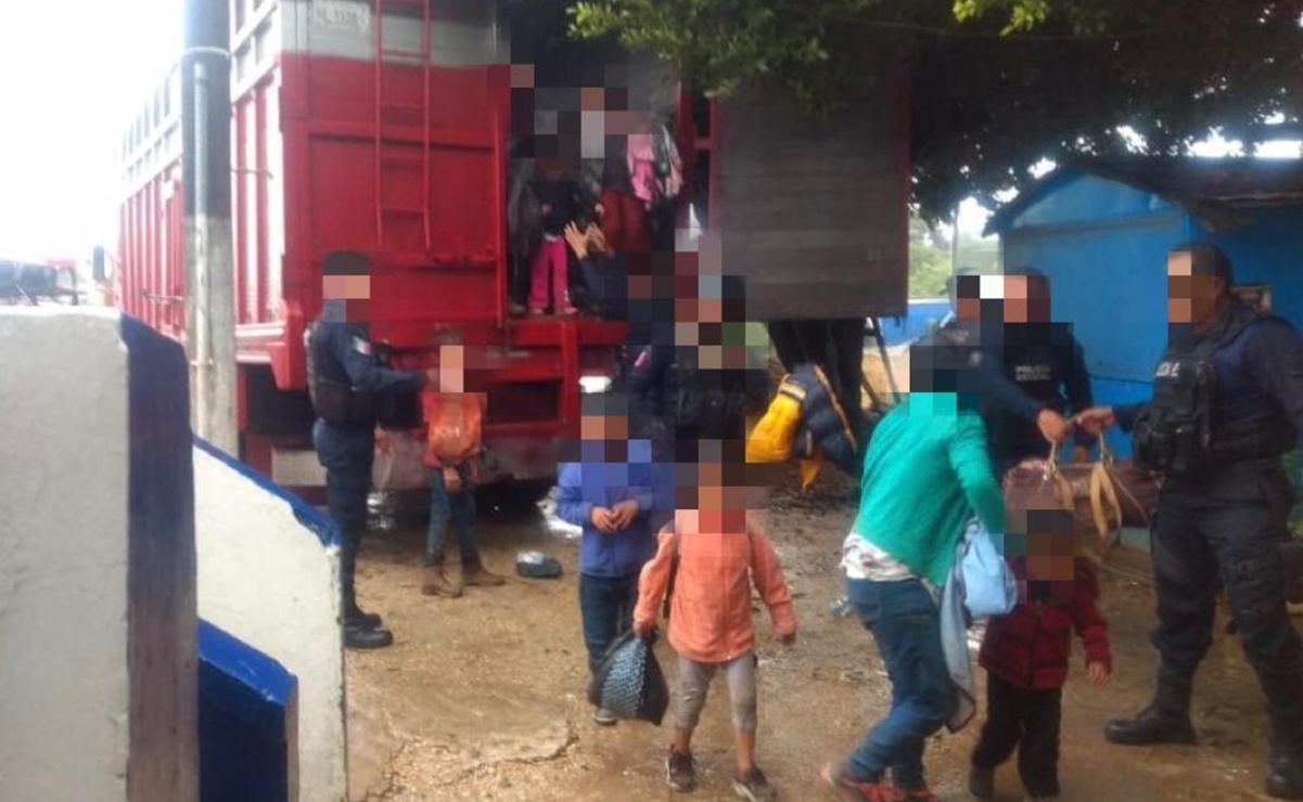 Rescatan a cien migrantes en Veracruz; hay 2 detenidos
