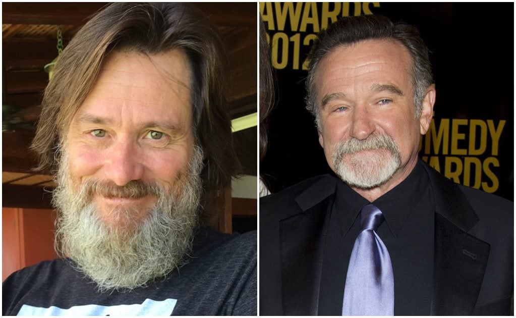 Jim Carrey sorprende con foto donde se parece a Robin Williams