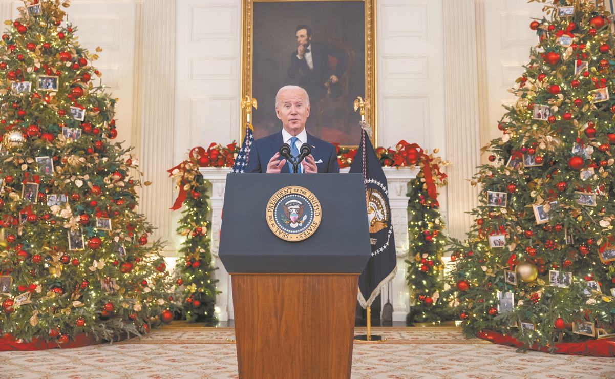 “Estamos listos” contra ómicron, afirma Biden