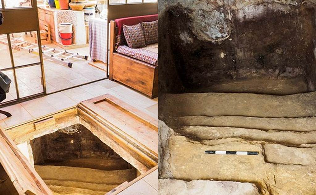 Hallan baño ritual de hace 2 mil años bajo su casa