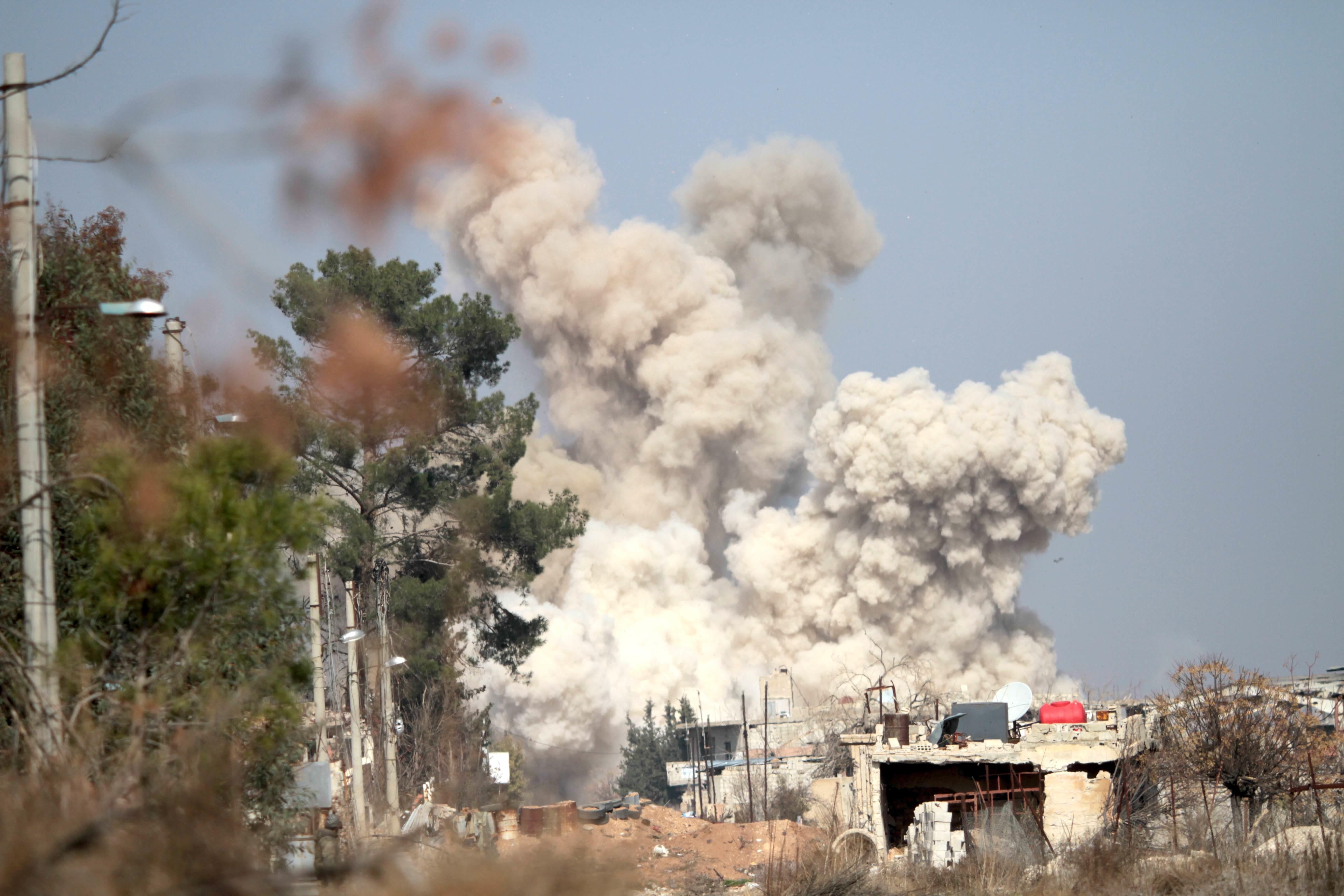Cohetes disparados por "terroristas" caen en Damasco