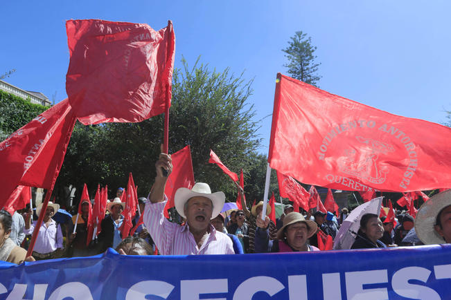 Exige Antorcha Campesina al gobierno estatal 98 mdp