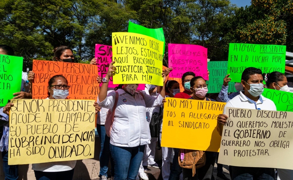 Personal médico de Guerrero exige el pago del Fondo para Ahorro Capitalizable
