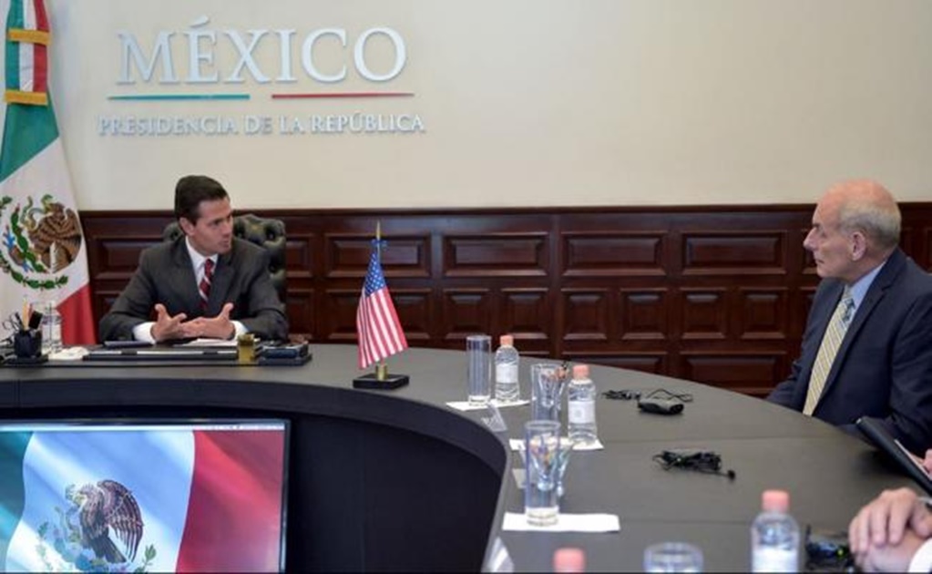 Peña Nieto and John Kelly agree to join forces against organized crime